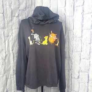 Disney Black Sweatshirt with Lion King‎ Characters. Medium